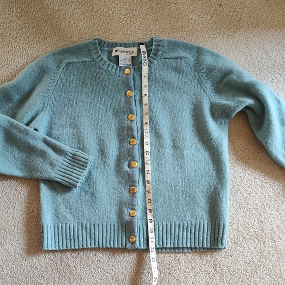 Appleseed's Blue Cardigan with Gold Buttons - Picture 6 of 9